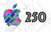 اپل آیدی - پک 250 عددی
